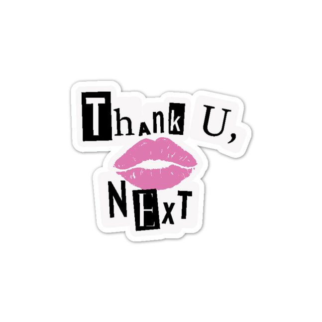 استیکر وینا مدل Thank you next