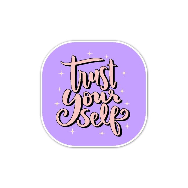 استیکر وینا مدل Trust yourself