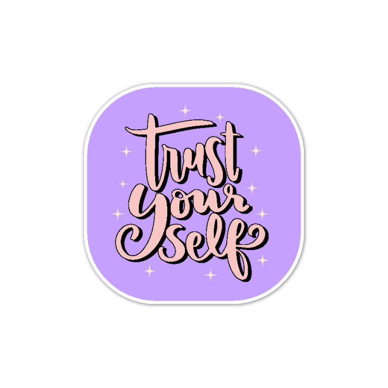 استیکر وینا مدل Trust yourself