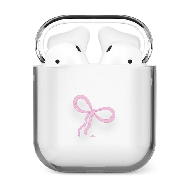 قاب شفاف ایرپاد وینا مدل Light pink bowtie