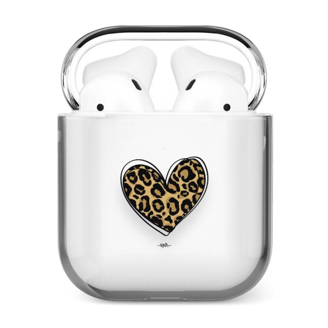 قاب شفاف ایرپاد وینا مدل Leopard heart