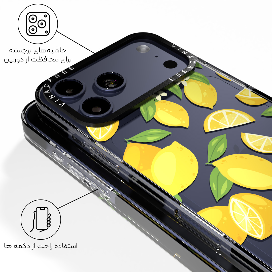 قاب ضد ضربه آیفون وینا مدل Lemons - Image 5