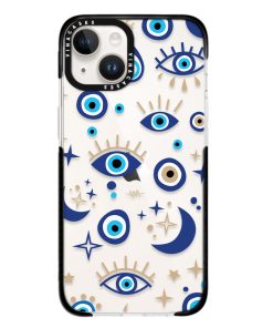 Alternative view of قاب ضد ضربه آیفون وینا مدل Gold and blue eyes