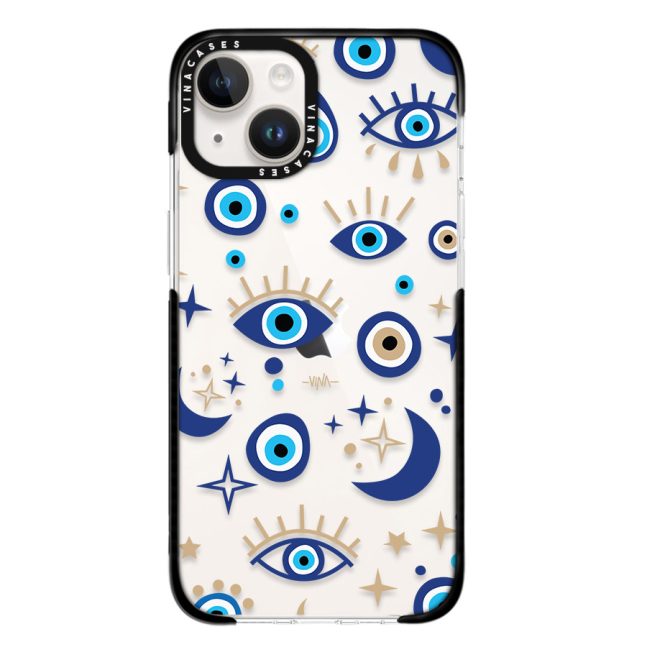 Alternative view of قاب ضد ضربه آیفون وینا مدل Gold and blue eyes