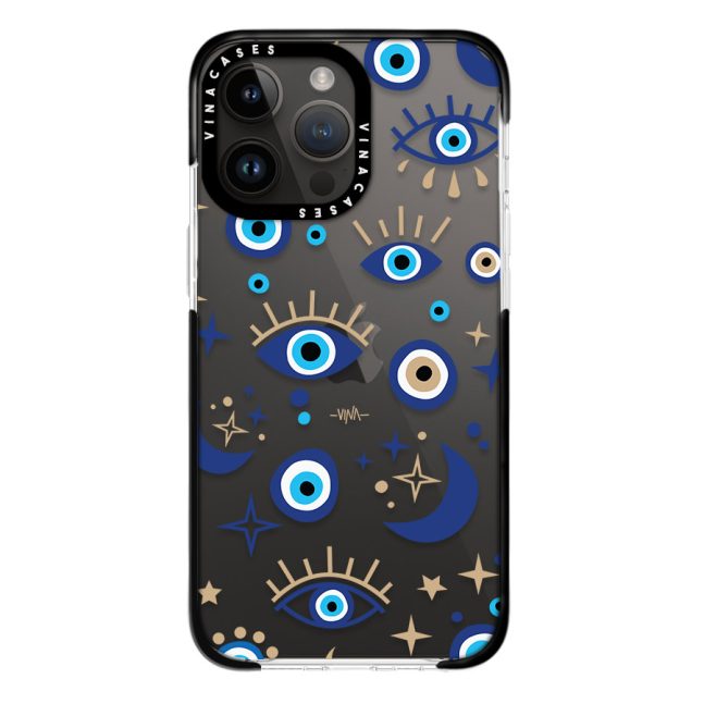 Alternative view of قاب ضد ضربه آیفون وینا مدل Gold and blue eyes