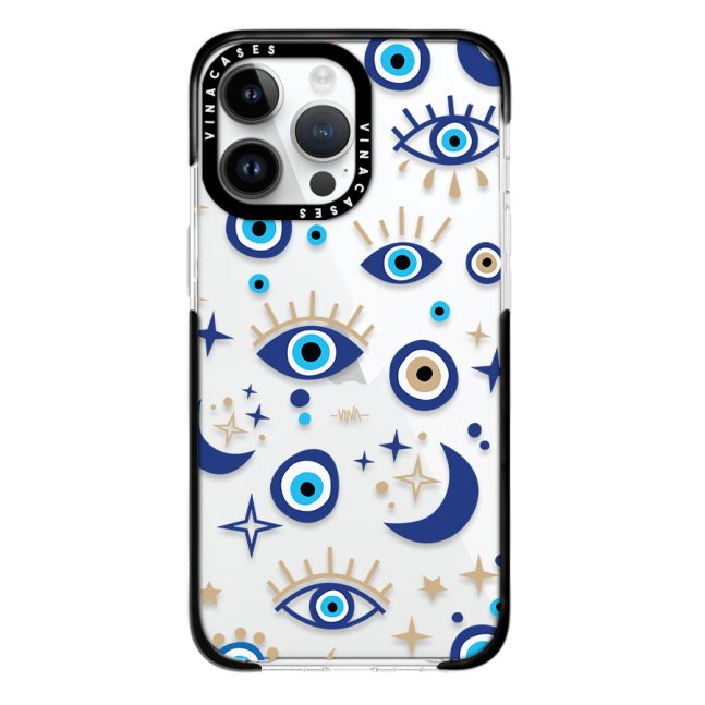 قاب ضد ضربه آیفون وینا مدل Gold and blue eyes