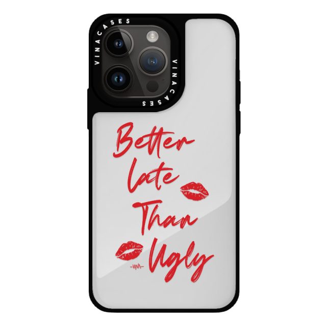 قاب آینه ای ضد ضربه آیفون وینا مدل Better Late Than Ugly