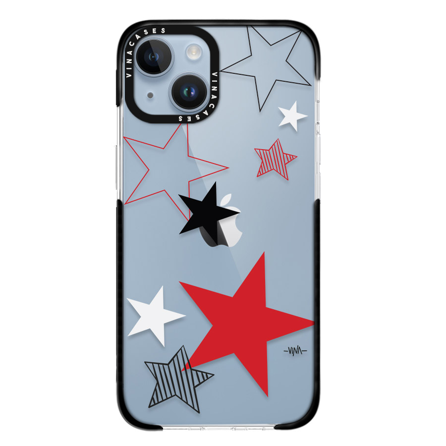 قاب ضد ضربه آیفون وینا مدل Red Stars - Image 5