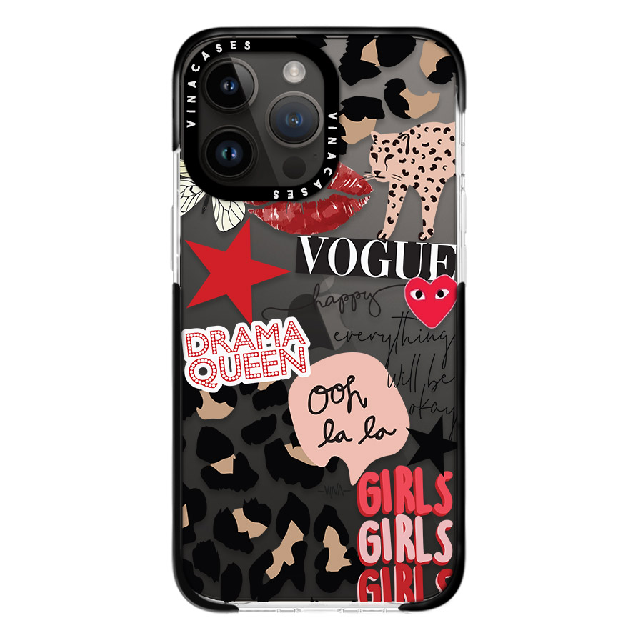 قاب ضد ضربه آیفون وینا مدل Red Girlies - Image 2