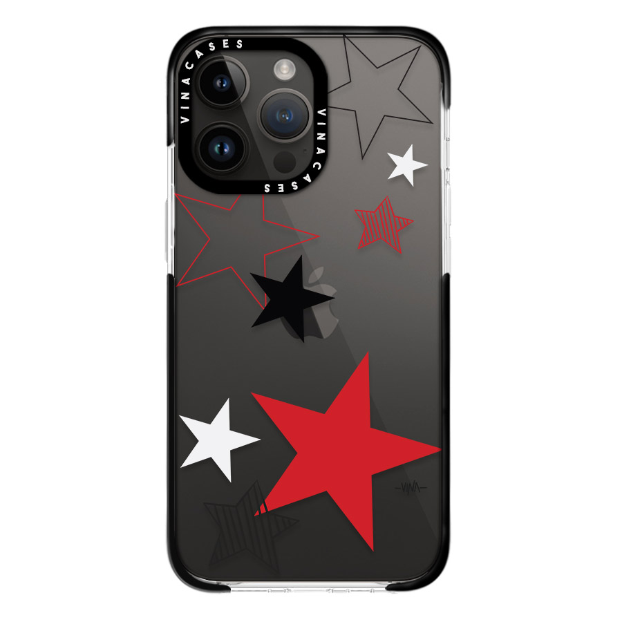 قاب ضد ضربه آیفون وینا مدل Red Stars - Image 2