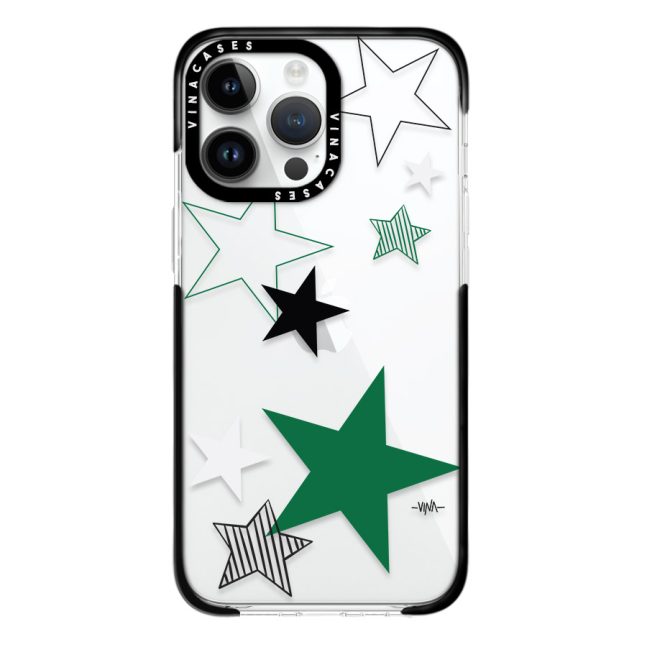 قاب ضد ضربه آیفون وینا مدل Green Stars