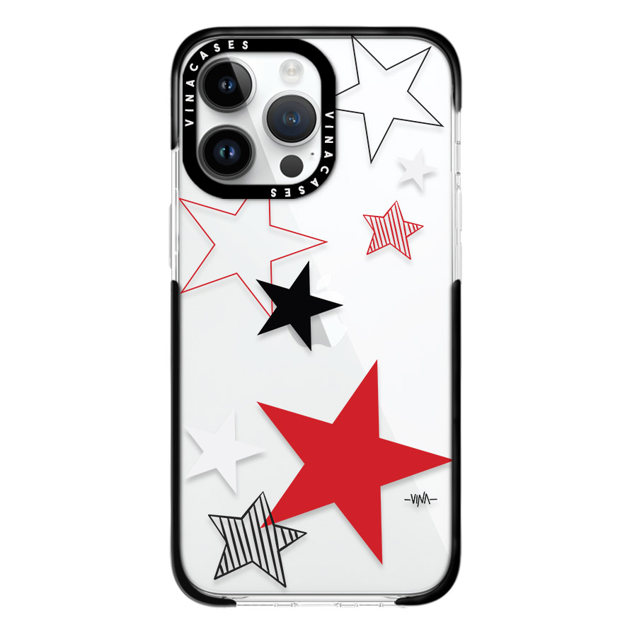 قاب ضد ضربه آیفون وینا مدل Red Stars