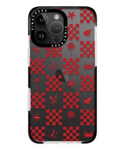 Alternative view of قاب ضد ضربه آیفون وینا مدل Red checkers