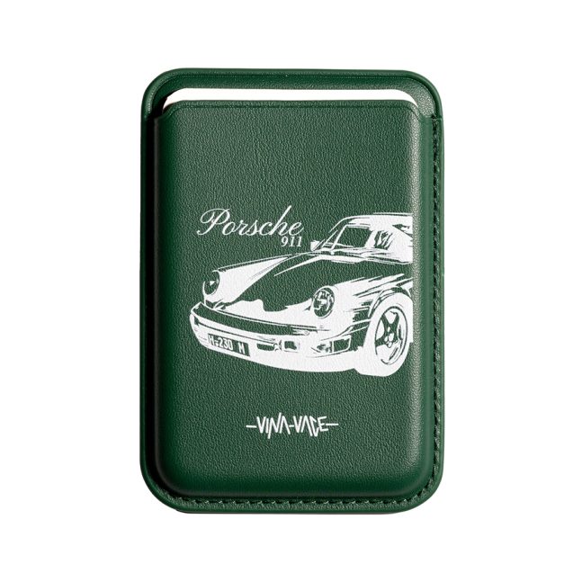جاکارتی مگسیف چرمی سبز مدل Vina x Vace - Porsche