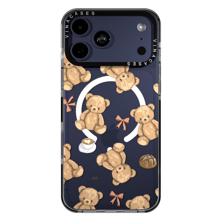 قاب مگسیف ضد ضربه آیفون وینا مدل Teddy Bears