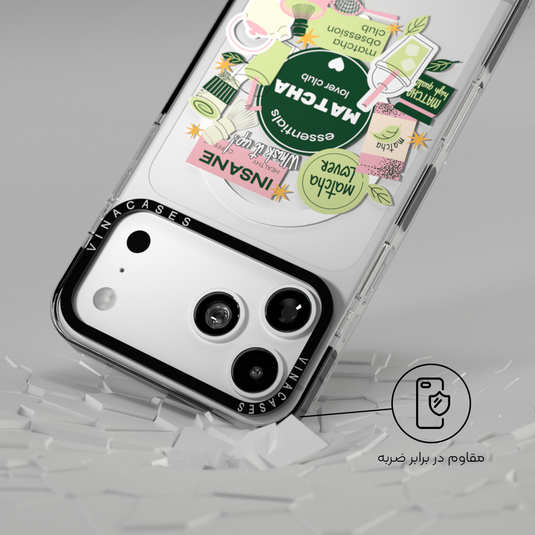 قاب مگسیف ضد ضربه آیفون وینا مدل Matcha Club - Image 8