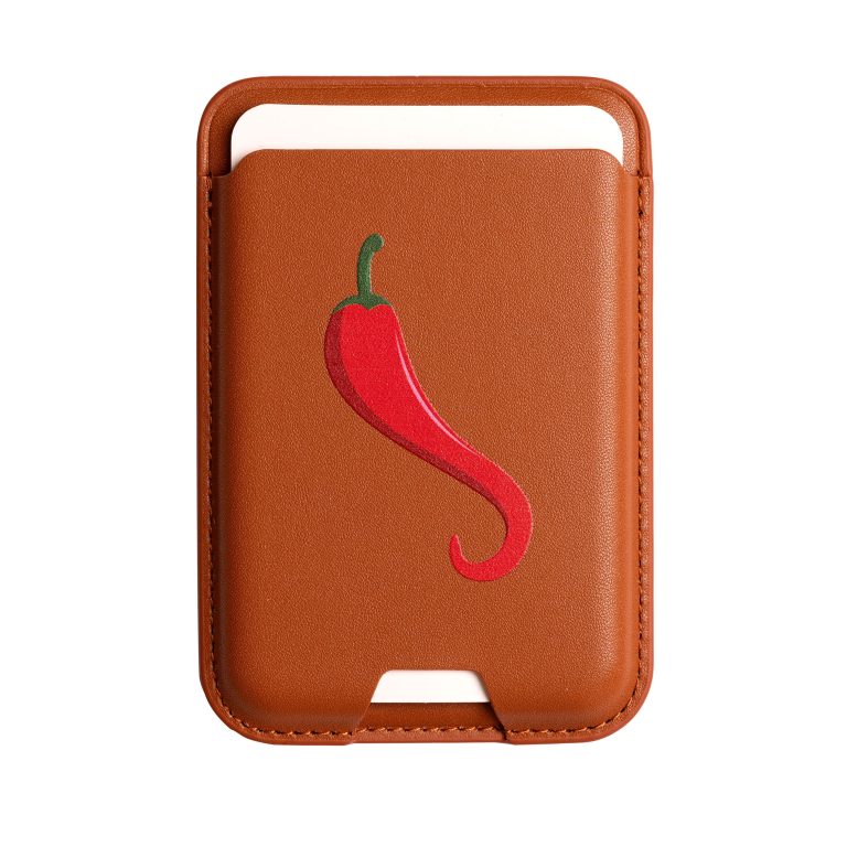 جاکارتی مگسیف چرمی قهوه ای مدل Red Pepper