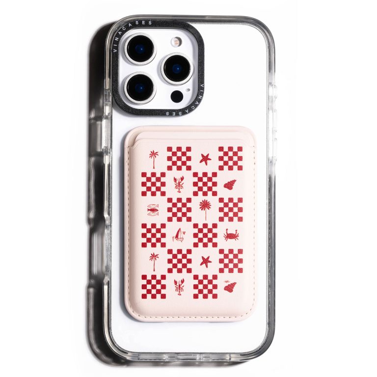 Alternative view of جاکارتی مگسیف چرمی سفید مدل Red Checkers