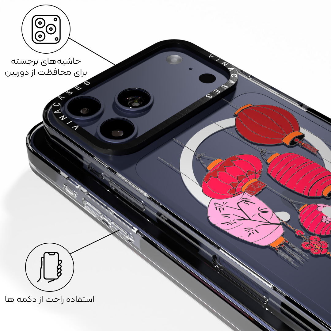 قاب مگسیف ضد ضربه آیفون وینا مدل Chinatown - Image 5