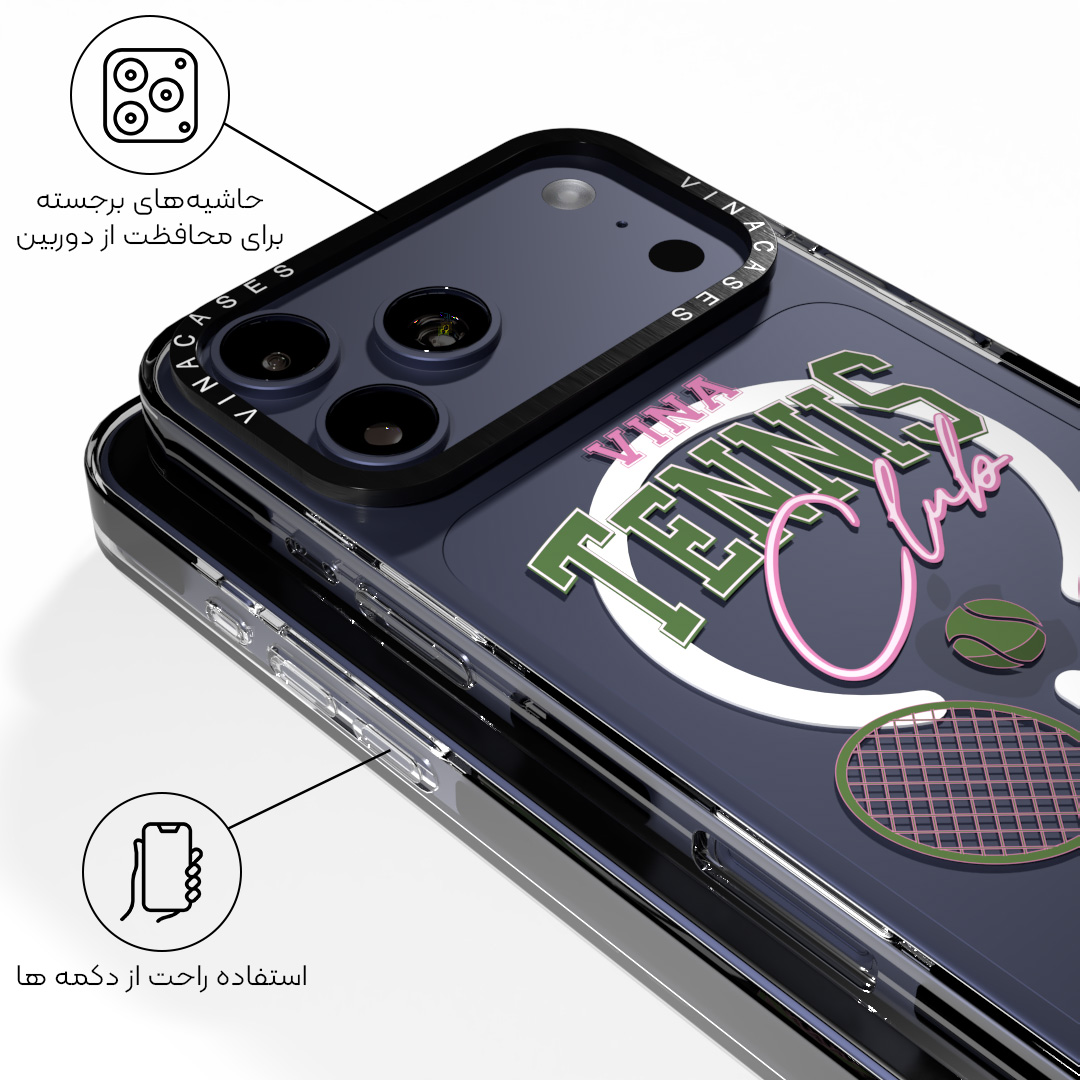 قاب مگسیف ضد ضربه آیفون وینا مدل Vina Tennis Club - Image 8