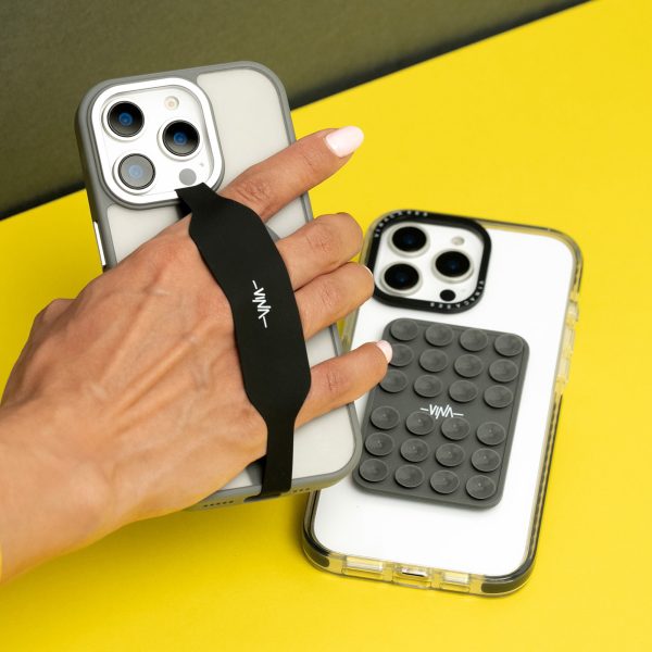 اکسسوری های قاب های شفاف و سیلیکونی با چسبونکی و بند نگهدارنده کشی