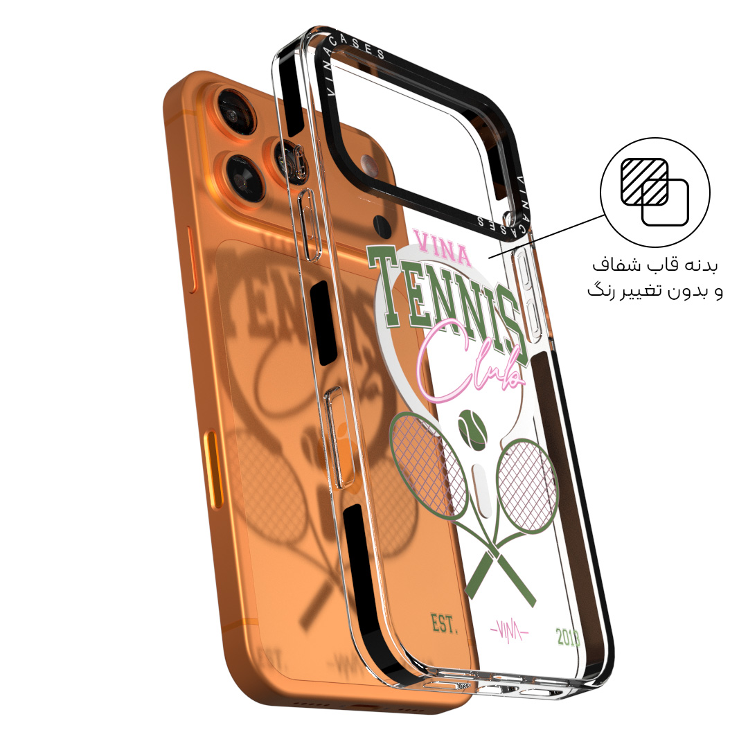 قاب مگسیف ضد ضربه آیفون وینا مدل Vina Tennis Club - Image 9