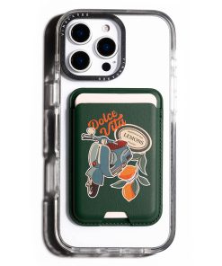 Alternative view of جاکارتی مگسیف چرمی سبز مدل Dolce Vita