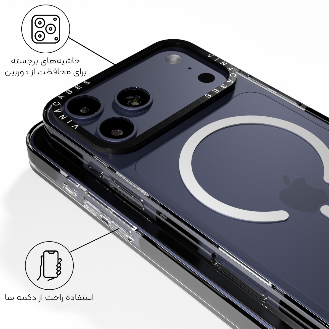 قاب مگسیف ضد ضربه آیفون وینا مدل Basic - Image 6