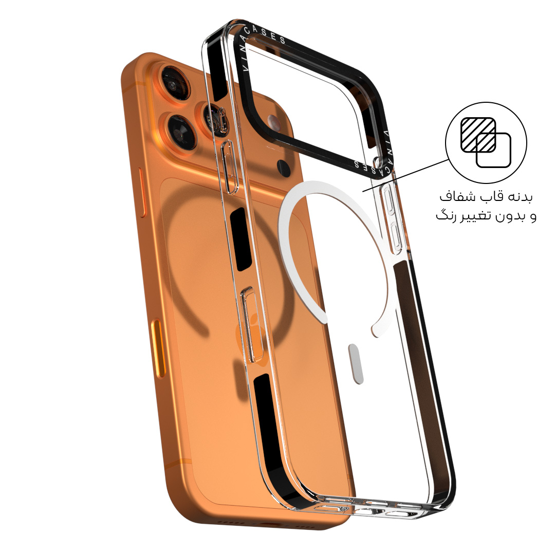 قاب مگسیف ضد ضربه آیفون وینا مدل Basic - Image 9