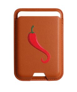 جاکارتی مگسیف چرمی قهوه ای مدل Red Pepper