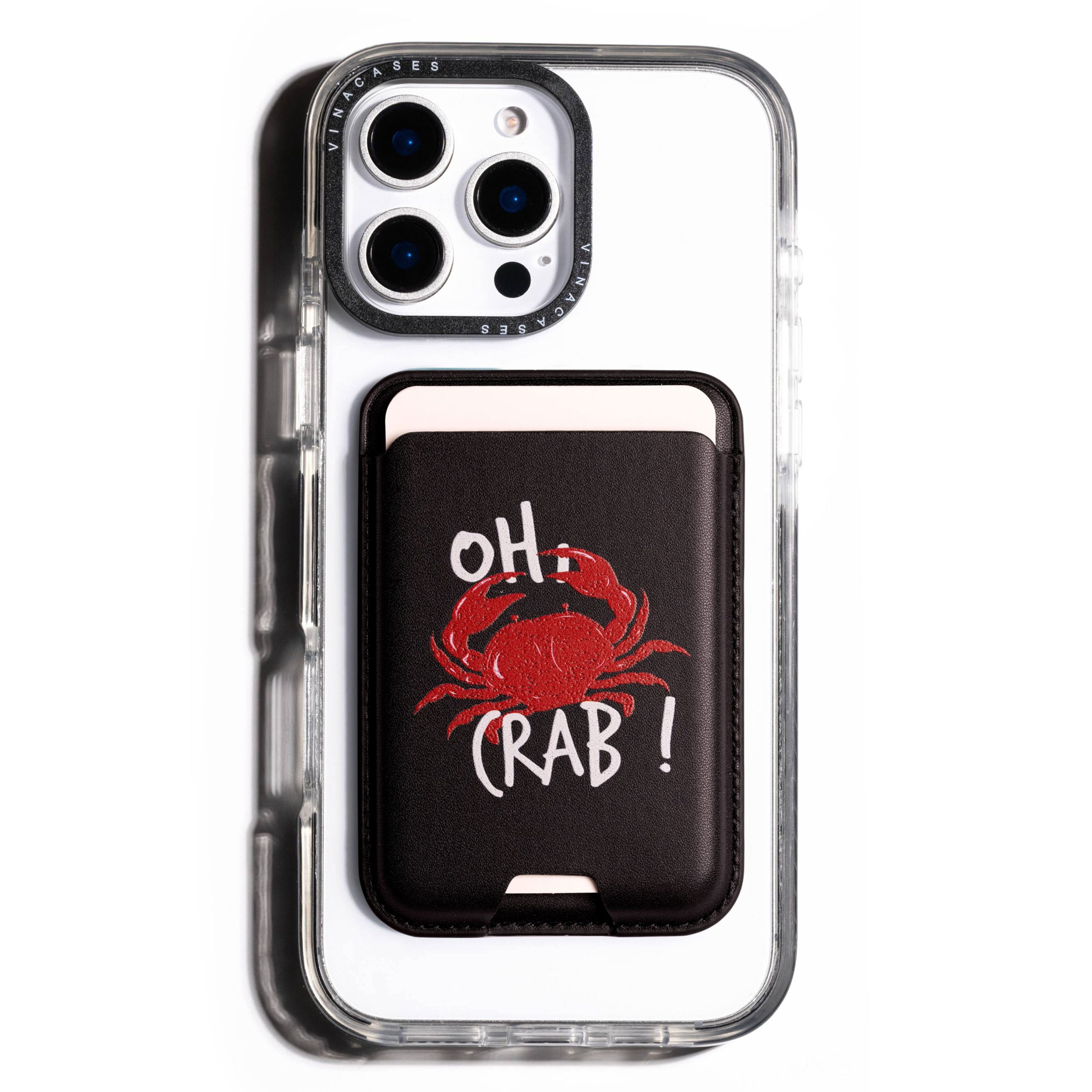 جاکارتی مگسیف چرمی مشکی مدل Oh Crab - Image 2