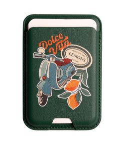 جاکارتی مگسیف چرمی سبز مدل Dolce Vita