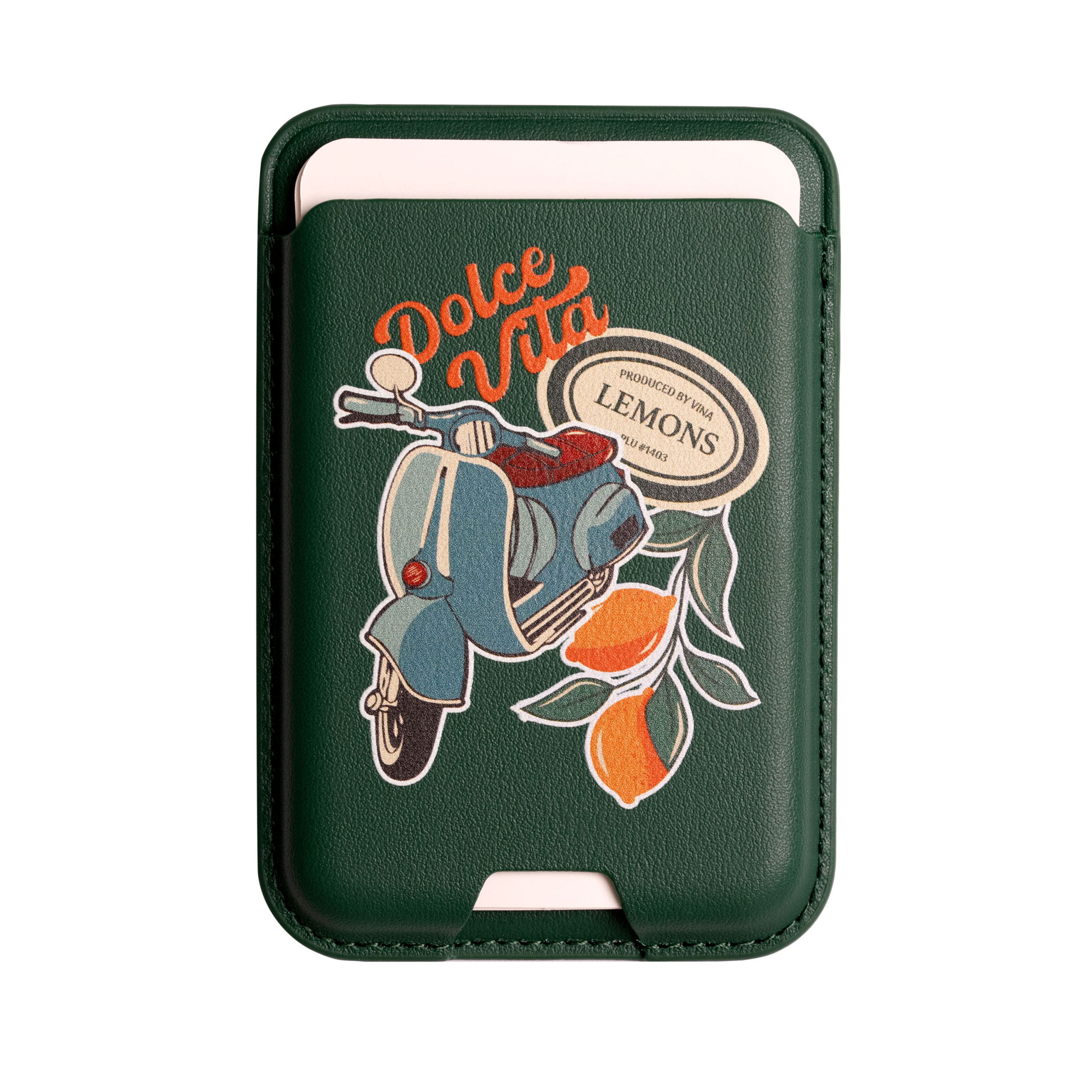 جاکارتی مگسیف چرمی سبز مدل Dolce Vita