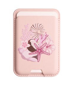 جاکارتی مگسیف چرمی صورتی کمرنگ مدل Coconut