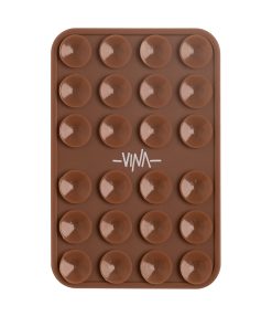 نگهدارنده چسبونکی سیلیکونی موبایل رنگ قهوه ای شکلاتی