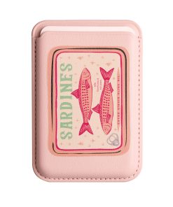جاکارتی مگسیف چرمی صورتی کمرنگ مدل Light Pink Sardine