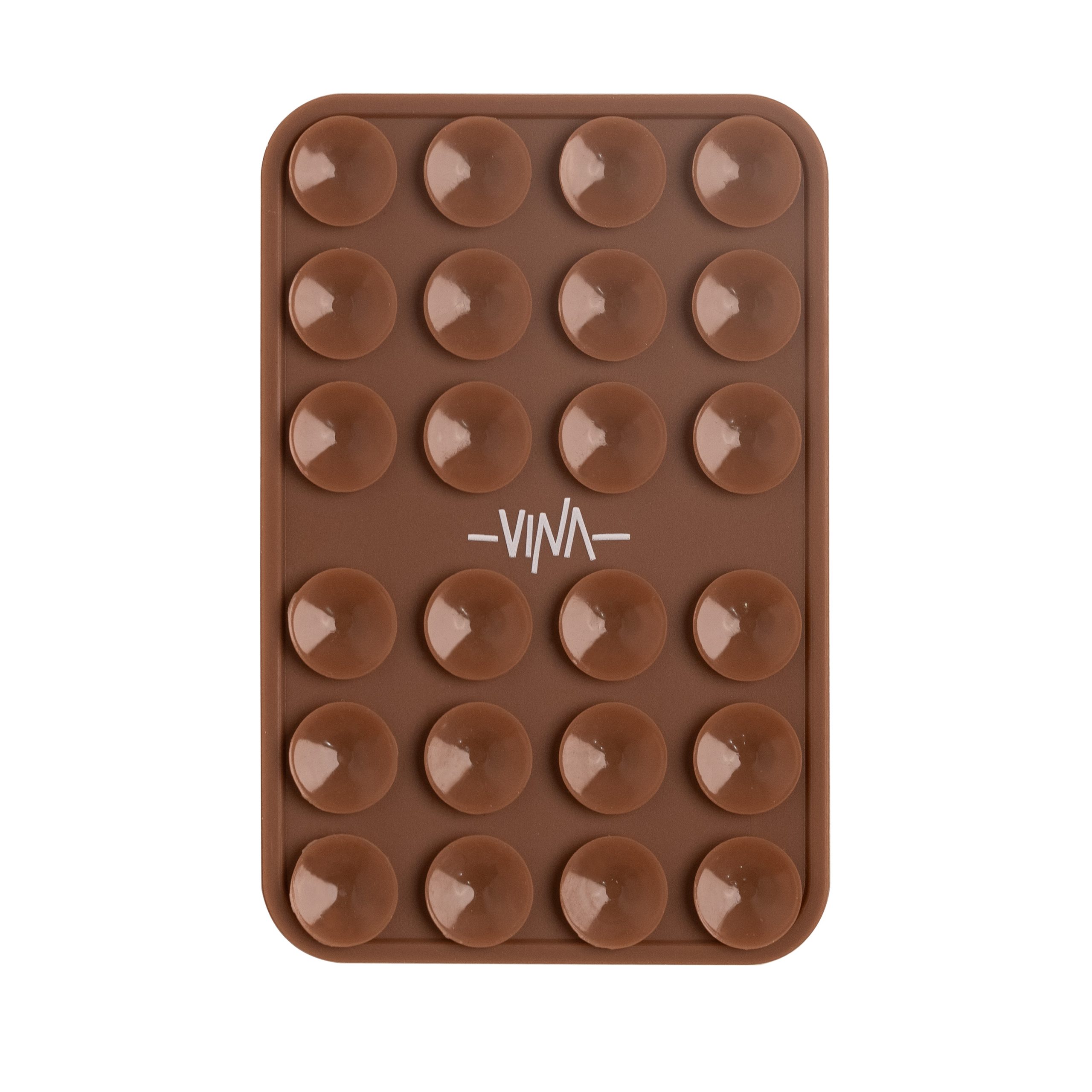 نگهدارنده چسبونکی سیلیکونی موبایل رنگ قهوه ای شکلاتی