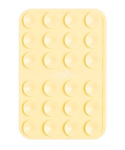 نگهدارنده چسبونکی سیلیکونی موبایل رنگ زرد لیمویی