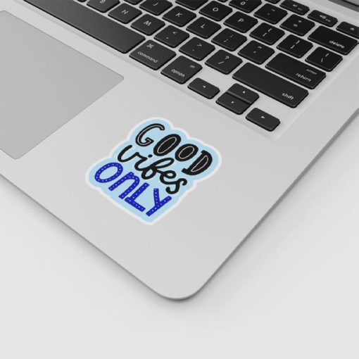 استیکر وینا مدل Good Vibes Only Blue - Image 2