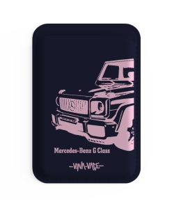 جاکارتی مگسیف چرمی سرمه ای مدل Vina x Vace - G wagon