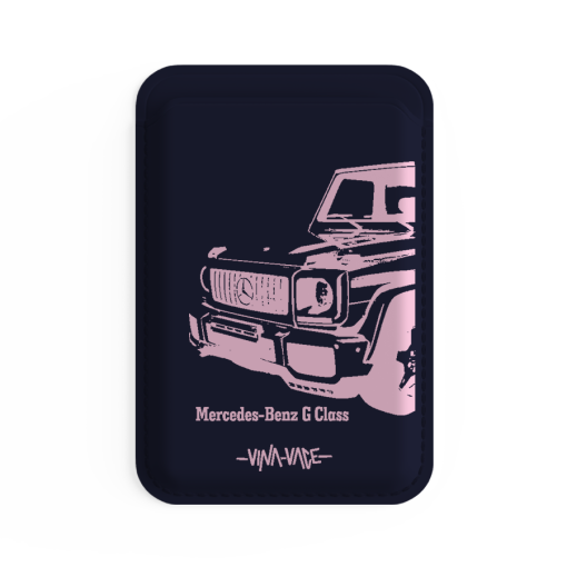 جاکارتی مگسیف چرمی سرمه ای مدل Vina x Vace - G wagon