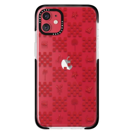 قاب ضد ضربه آیفون وینا مدل Red checkers - Image 35