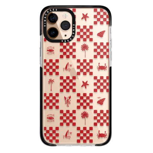 قاب ضد ضربه آیفون وینا مدل Red checkers - Image 31