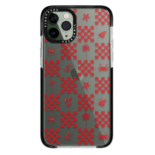 قاب ضد ضربه آیفون وینا مدل Red checkers - Image 30