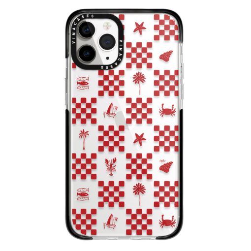 قاب ضد ضربه آیفون وینا مدل Red checkers - Image 29