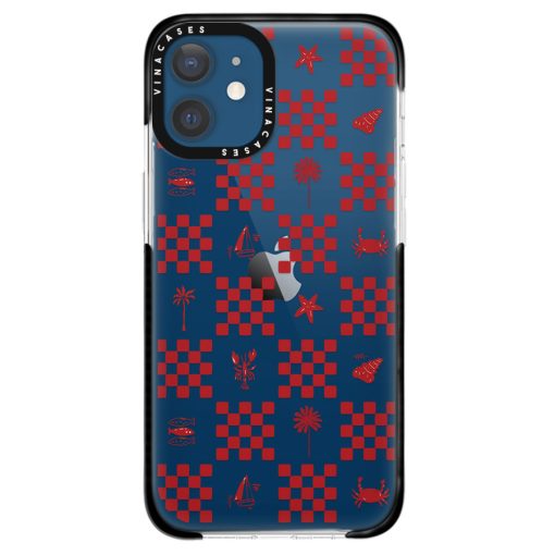 قاب ضد ضربه آیفون وینا مدل Red checkers - Image 27