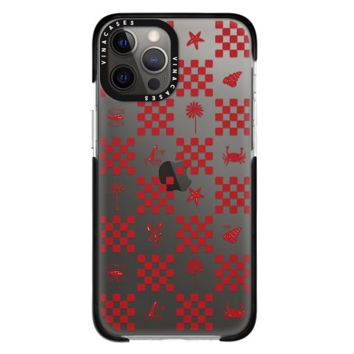 قاب ضد ضربه آیفون وینا مدل Red checkers - Image 24