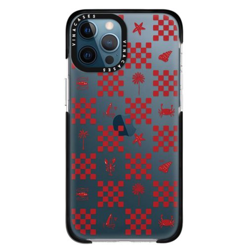 قاب ضد ضربه آیفون وینا مدل Red checkers - Image 23