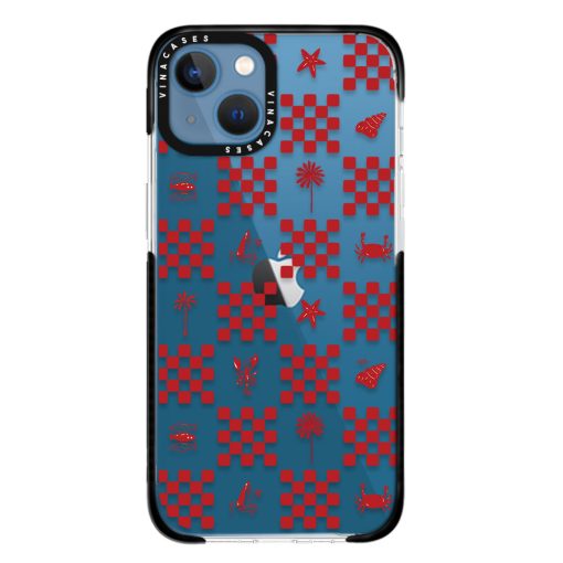 قاب ضد ضربه آیفون وینا مدل Red checkers - Image 20