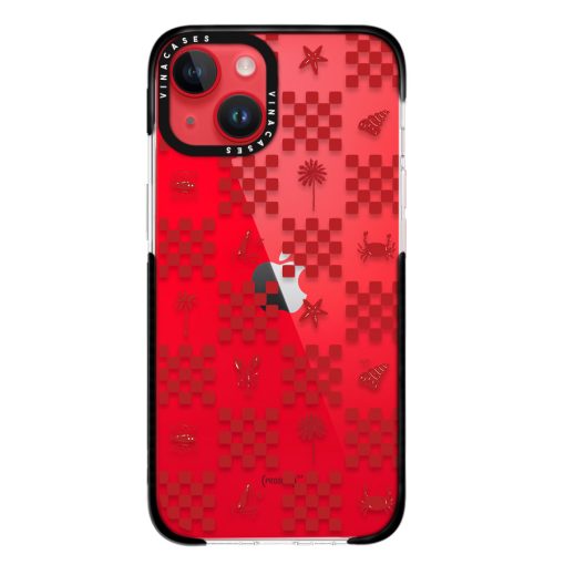 قاب ضد ضربه آیفون وینا مدل Red checkers - Image 11